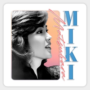 Miki Matsubara // Retro 80s Fan Art Design Sticker